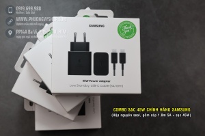 Bộ sạc ZIN Samsung 45W EP-T4511 HỘP CHÍNH HÃNG (cổng Type C)
